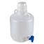 Carboys, Round Carboy, Spigot and Handle, Molded Graduations, Screwcap