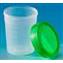 Container, Specimen, Collection Cup, 1/4-turn Screw Cap, Polypropylene