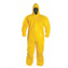 Apparel, Coveralls, Tyvek&amp;reg;, QC (polyethylene coated), Zipper Front, Yellow, Dupont&amp;trade;