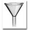 Funnel, Filling, Powder, 1 1/2" Stem, Kimble