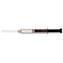 Gas Tight, Target Precision, 51mm Glass Syringe, Fixed Needle with Side Hole Tip D