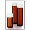 Vial, Amber VOA with Closed Cap; Amber Borosilicate Glass with White PP Cap with PTFE-faced Silicone Liner, Thermo Scientific®