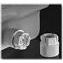 NALGENE&amp;reg; 6423 Spigot Closure, white polypropylene lock nut, TPE plug